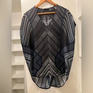 Vince Printed Silk Top
